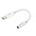 Miniatyrbild 1 av 4: USB-C-ljudadapter till 3,mm-jackljud och flexibel mikrofon Akashi White