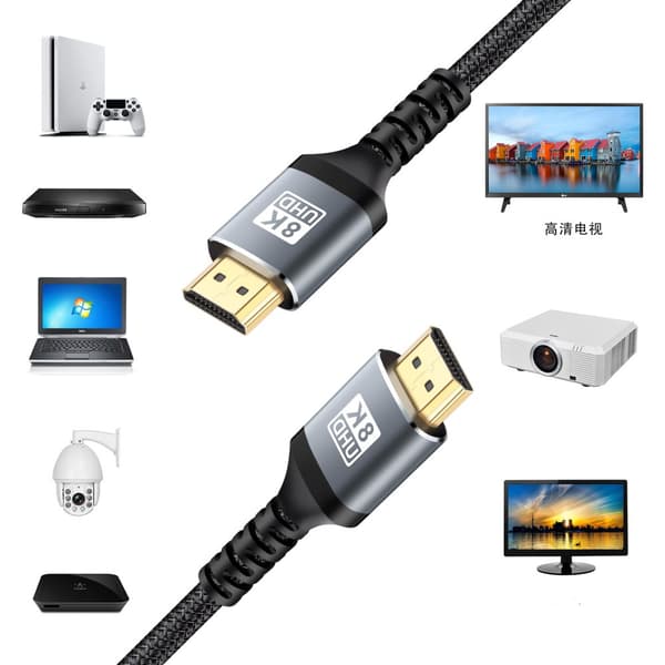 INF 2.1 HDMI-kabel 8K ved 60Hz / 4K ved 120Hz