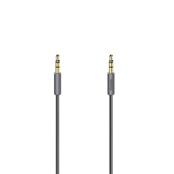 Hama audiokaapeli Elite, 3,5 mm jakkipistoke. - Kpl, metallia, kullattu, 0,75 m (00200508)