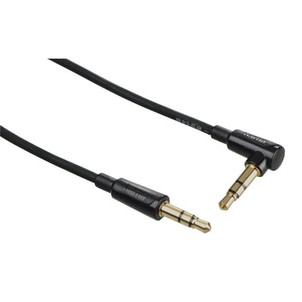 Hama Flexi-Slim spiralkabel, 3,5 mm jackplugg. 90° - kontakt, stereo, 1,5 m (00205114)