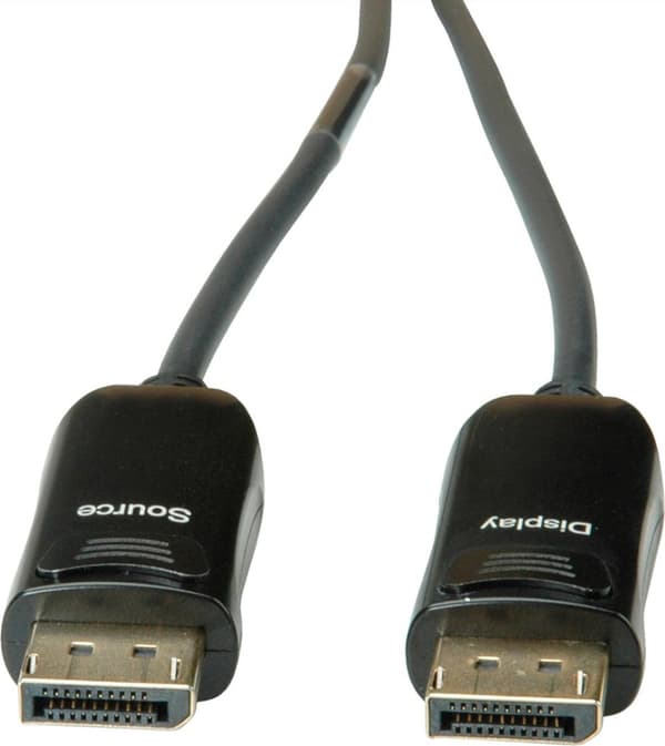 ROLINE DisplayPort v1.4-kabel (AOC), M/M, 15 m