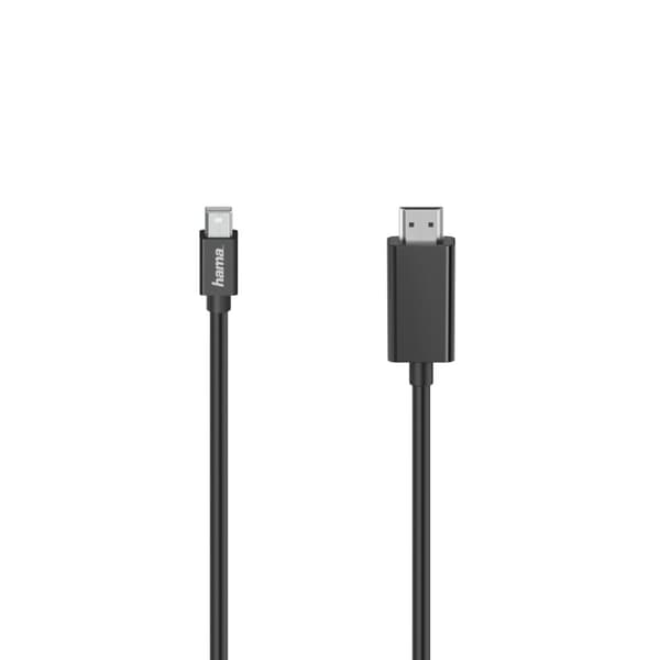 Hama videokabel, mini DP stik - HDMI™ stik, Ultra HD 4K, 1,50 m (00200711)