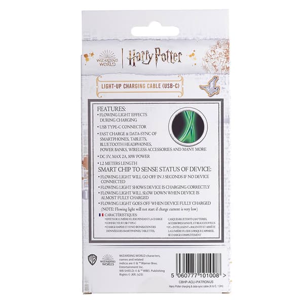 USB A til C Light-Up 1,2m Patronus