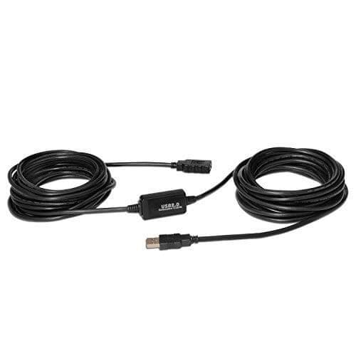 AISENS A101 0020 USB 2.0 förlängningskabel med förstärkare (15 m, med avancerad chipset) Färg