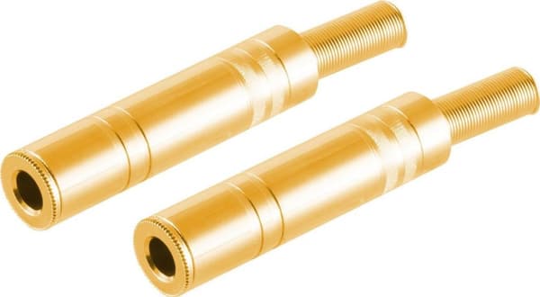 shiverpeaks ®-BASIC-S--jack-koppling mono 6,3 mm metall, guldpläterad--VE2 (BS50800-G2)