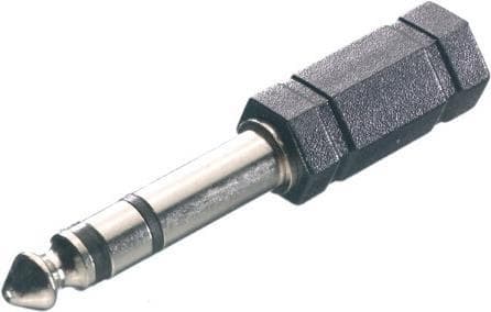 Vivanco adapter, a) fra 1x jackstik 6,3 mm, stereo, b) til 1x jackstik 3,5 mm, stereo (46066)