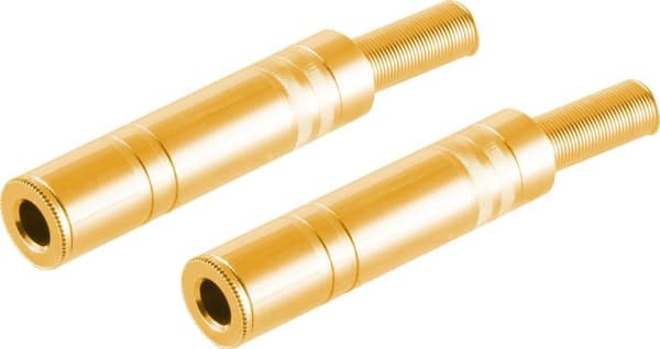 shiverpeaks ®-BASIC-S--Jackkontakt stereo 6,3 mm, metall, guldpläterad--VE2 (BS50400-G2)