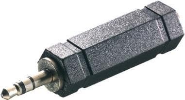 Vivanco-adapter, a) från 1x jackkontakt 3,5 mm, stereo, b) till 1x jackkontakt 6,3 mm, stereo (46065)
