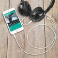 Miniatyrbild 3 av 4: AVIZAR Auxiliary Audio Kabel - 3,5 mm Jack - 1m - Vit