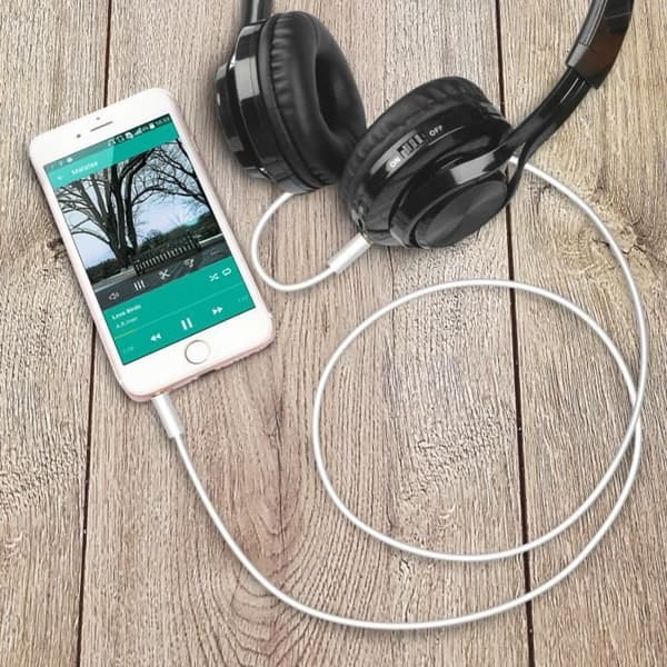 AVIZAR Auxiliary Audio Kabel - 3,5 mm Jack - 1m - Vit