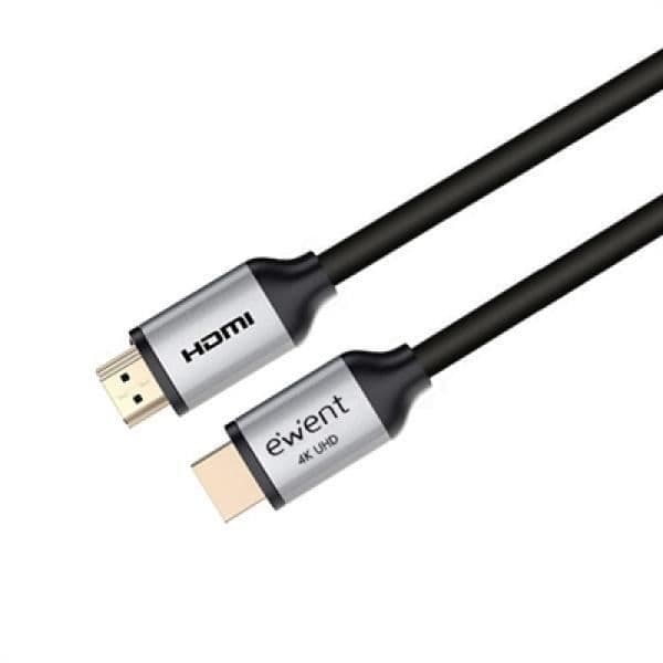 Ewent EC1346 HDMI-kabel - 1,8m - Svart - 3D-kompatibilitet - Ljudreturkanal