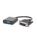 Miniatyrbild 1 av 4: Gembird A-DVID-VGAF-01, 0,2 m, DVI-D, VGA (D-Sub), hane, hona, svart