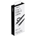 Miniatyrbillede 3 af 3: 2-i-1 kabel USB-C - USB-C/Lightning 60W 1m Sort