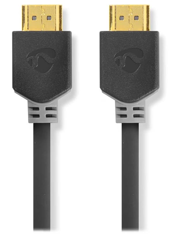 NEDIS High Speed HDMI 2.0 kabel s ethernetem/ 4K@60Hz/ zlacené konektory HDMI-HDMI/ antracit/ box/ 10m