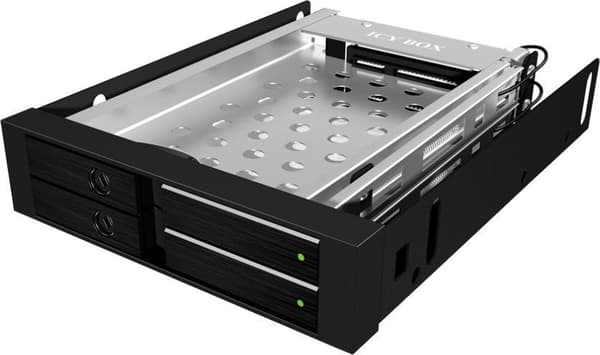 Icy Box IB-2227StS Storage Drive Cage for 2.5" HDD, Black | Raidsonic