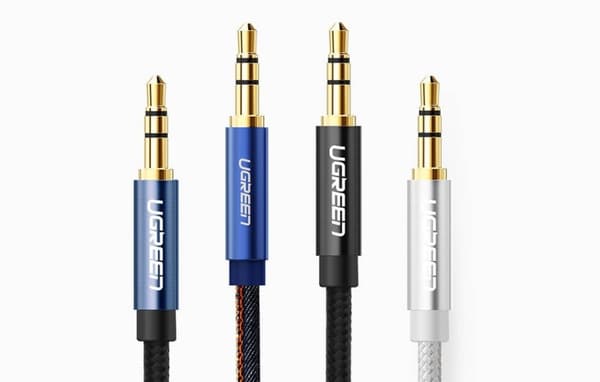 CABLU audio Ugreen, "AV112" stereo (3.5 mm jack T/T), conectori auriti, 5m, braided, albastru "10689" (timbru verde 0.18 lei) - 6957303816897