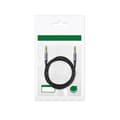 Miniatyrbild 1 av 4: CABLU audio Ugreen, "AV183" stereo 4-pini (3.5 mm jack T/T), conectori auriti, 2m, braided, negru "20782" (timbru verde 0.18 lei) - 6957303827824