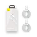 Miniatyrbillede 1 af 3: Baseus TZCATZJ-02 USB-kabel 1,5 m USB A USB C Hvid