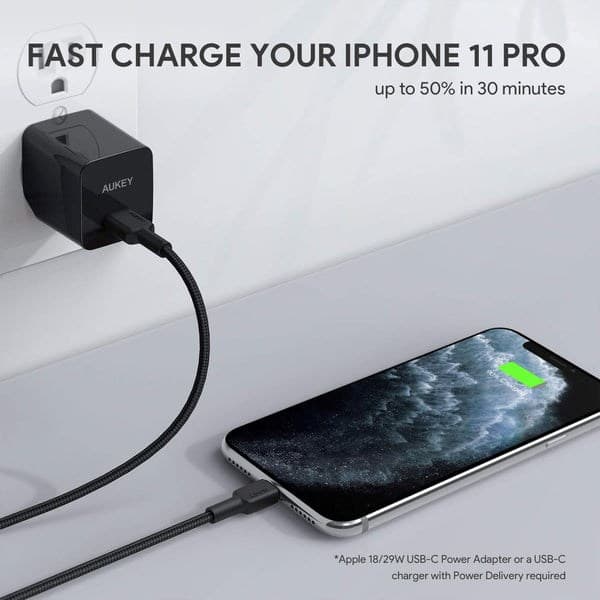 AUKEY CB-CL03 2 m Sort