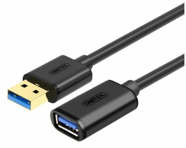 UNITEK Y-C456GBK USB-kabel 0,5 m USB 3.2 Gen 1 (3.1 Gen 1) USB A Svart