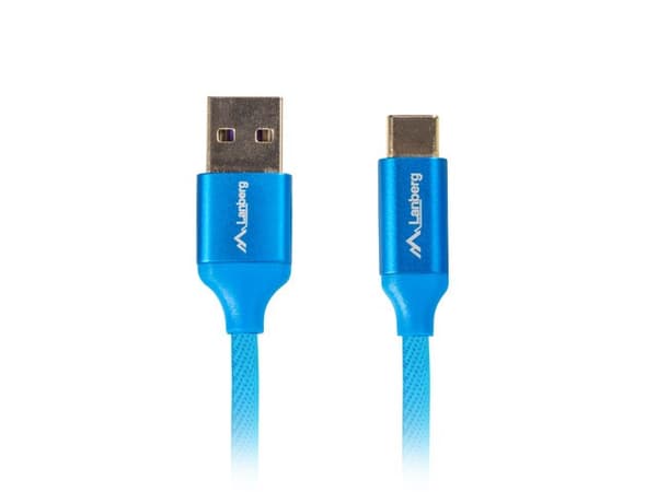 Lanberg CA-USBO-21CU-0010-BL USB-kabel 1 m USB 2.0 USB A USB C Blå