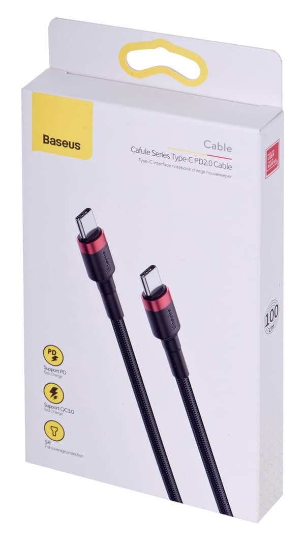 Baseus CATKLF-G91 USB-kaapeli 1 m USB C Musta