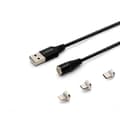 Miniatyrbild 1 av 2: Savio CL-155 USB-kabel 2 m USB 2.0 USB C Micro USB A/Lightning Black