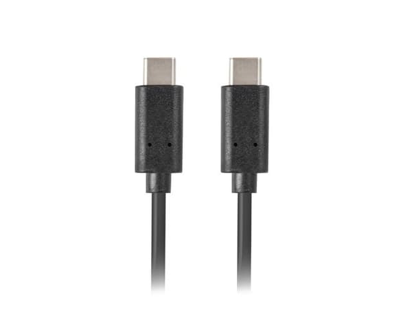 Lanberg CA-CMCM-10CU-0010-BK kabel USB 2.0 1m USB-C M/M Svart