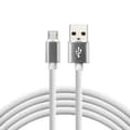 Miniatyrbild 2 av 3: everActive kabel USB 1m - Vit, silikon, snabbladdning, 2,4A - CBS-1MW