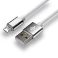 Miniatyrbild 1 av 3: everActive kabel USB 1m - Vit, silikon, snabbladdning, 2,4A - CBS-1MW
