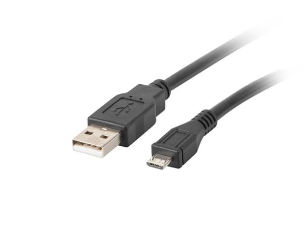 Lanberg CA-USBM-10CC-0018-BK USB-kabel 1,8 m USB 2.0 Micro-USB B USB A Svart