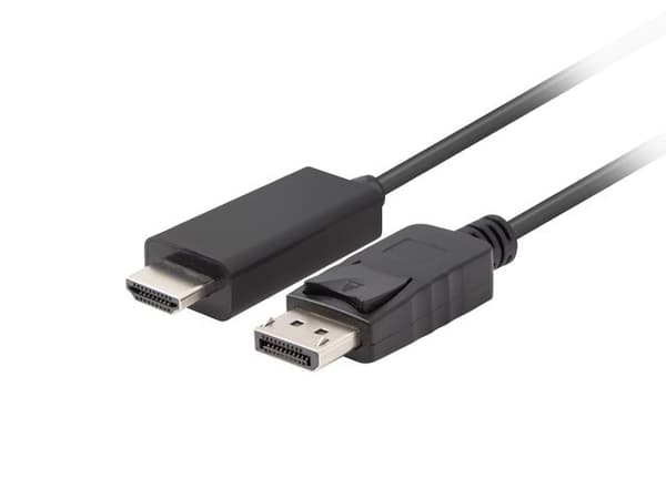 Lanberg CA-DPHD-11CC-0050-BK kabel kønsskifter DisplayPort HDMI Sort