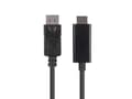 Miniatyrbillede 1 af 3: Lanberg CA-DPHD-11CC-0030-BK kabel kønsskifter DisplayPort HDMI Sort