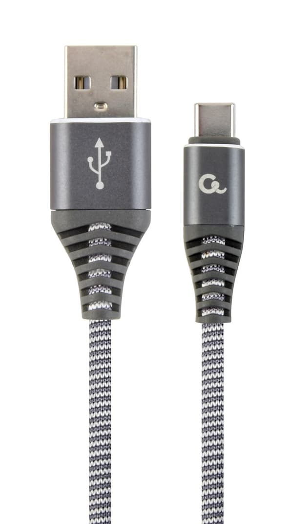 Gembird CC-USB2B-AMCM-1M-WB2 USB-kabel 1m USB 2.0 USB A USB C Grå, Hvid