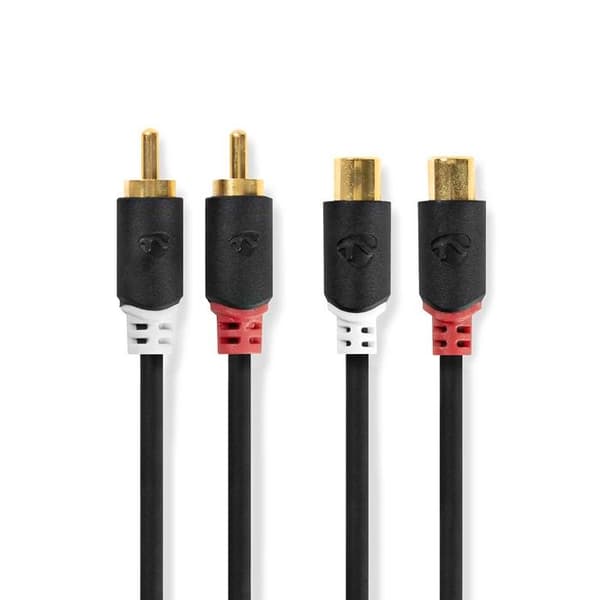NEDIS RCA ljudkabel - 2 m - Antracit - Koaxial
