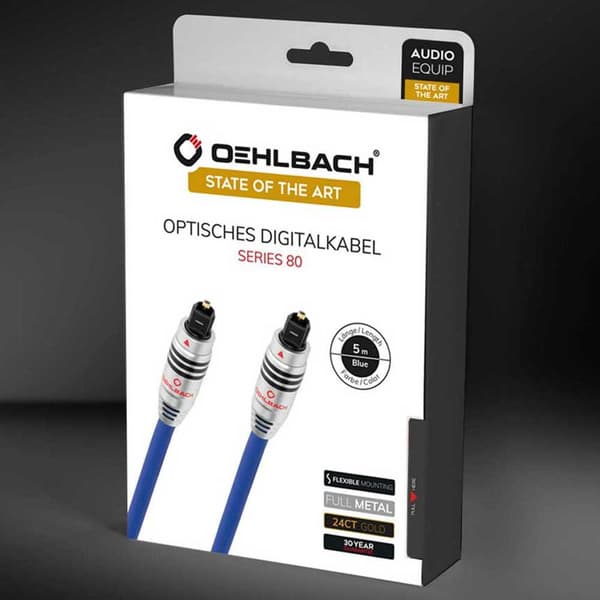 Oehlbach Optisk Kabel D1c1380 0.5 M Blå