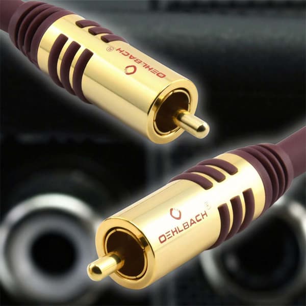 Oehlbach Subwoofer Cinch Kabel D1c21538 8 M Sort