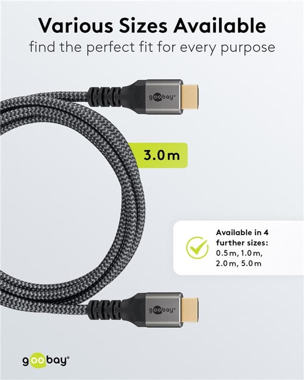 Ultra høyhastighets HDMI™-kabel (8K@60Hz)