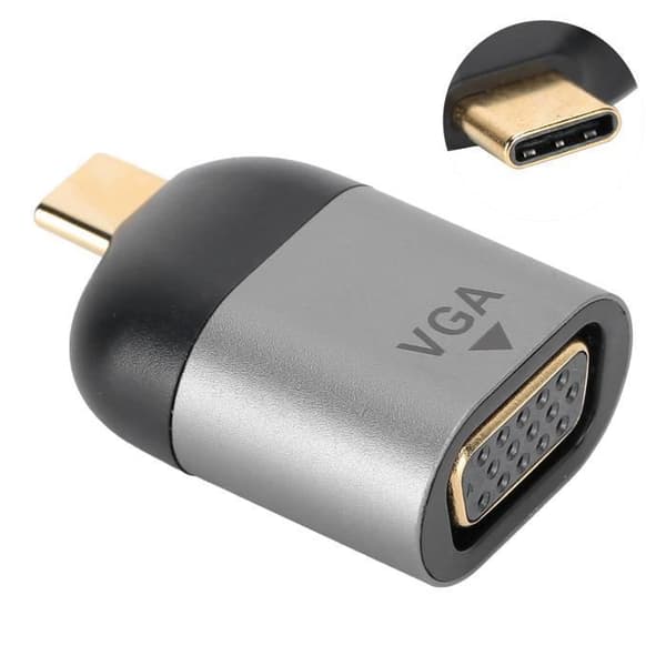Typ C till Vga Adapter Typ C Hane till Vga DB15P Female Adapter Video Converter för Windows - Android HB018