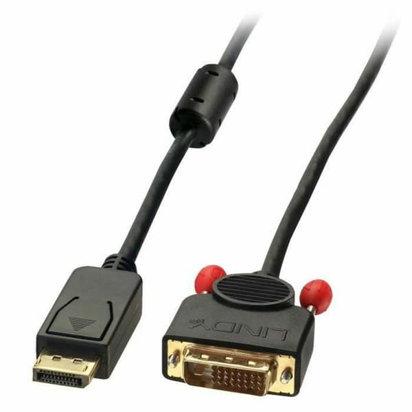 Adapter DisplayPort till DVI LINDY 41491 2 m Svart