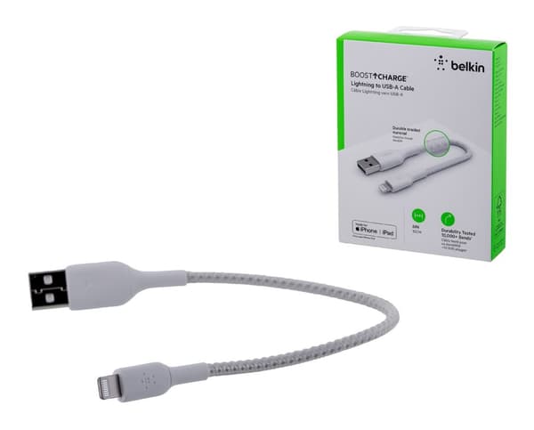 Belkin CAA002BT0MWH blixtkabel 0,15 m Vit