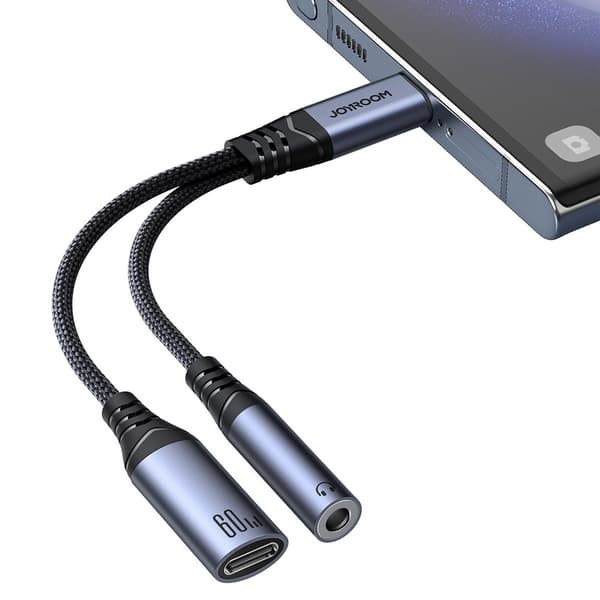 Joyroom Audio adapter USB-C til 3,5 mm + USB-C