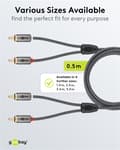 Miniatyrbillede 5 af 11: Stereo RCA-kabel, 0,5 m