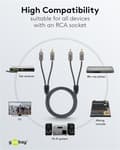 Miniatyrbillede 7 af 11: Stereo RCA-kabel, 0,5 m