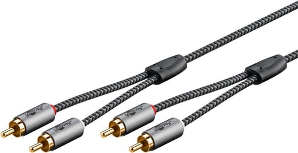 Stereo RCA-kabel, 0,5 m