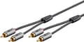 Miniatyrbillede 10 af 11: Stereo RCA-kabel, 0,5 m
