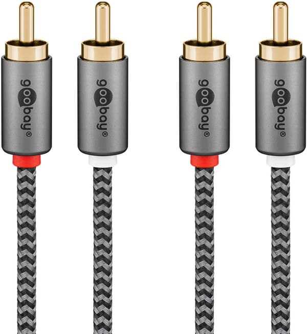Stereo RCA-kabel, 0,5 m