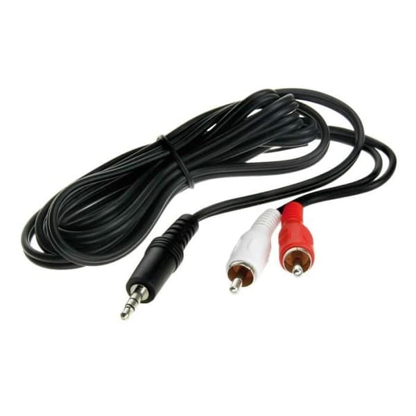 3,5 mm stereojack &gt; RCA-kontakt