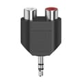 Miniatyrbild 1 av 4: Ljudadapter - HAMA - 3,5 mm stereojack hane - 2 RCA-honkontakter