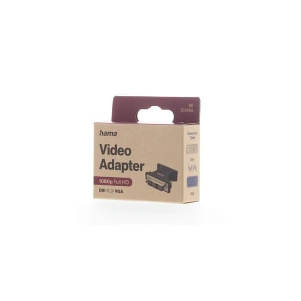 Videoadapter, DVI-kontakt - VGA-port, Full-HD 1080p
